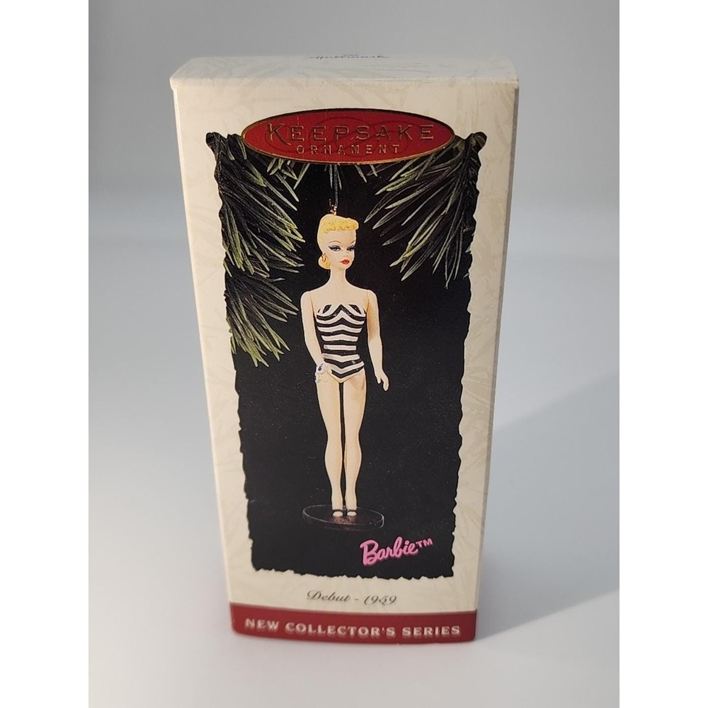 Vintage Hallmark Keepsake Christmas Debut‎ Ornament Barbie Collector Series # 1